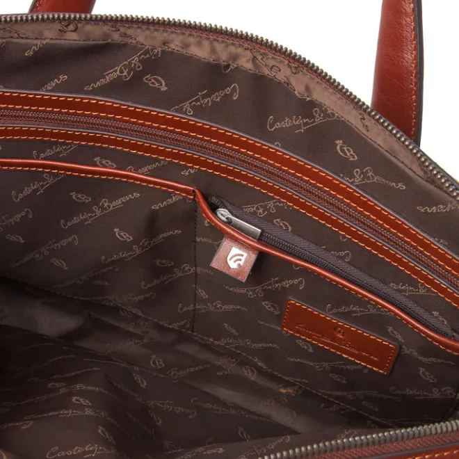 Outlet Castelijn & Beerens Gaucho Paul Laptop Bag 15.6'' cognac