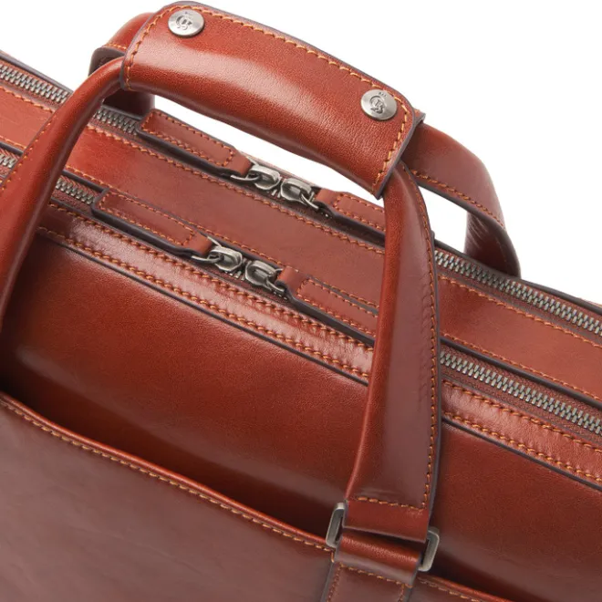 Outlet Castelijn & Beerens Gaucho Paul Laptop Bag 15.6'' cognac