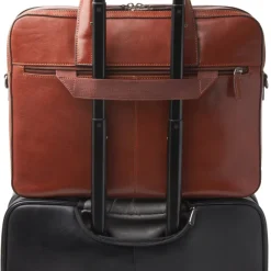 Outlet Castelijn & Beerens Gaucho Paul Laptop Bag 15.6'' cognac