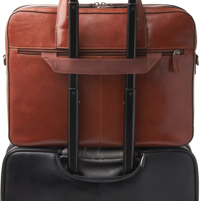 Outlet Castelijn & Beerens Gaucho Paul Laptop Bag 15.6'' cognac