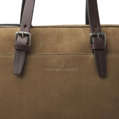 Online Castelijn & Beerens Nubuck Schoudertas 15.6
