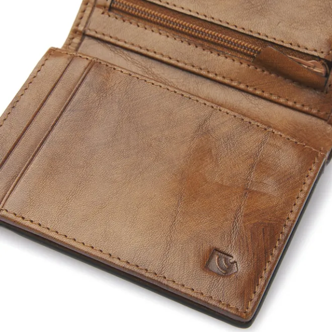 Hot Castelijn & Beerens Rien RFID Mini Wallet 10cc natural