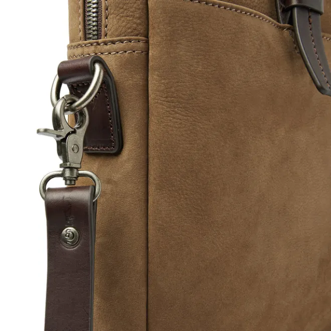 Outlet Castelijn & Beerens Veneto Nubuck Laptopbag 15.6" taupe