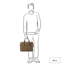 Best Castelijn & Beerens Veneto Nubuck Laptopbag 15.6" taupe