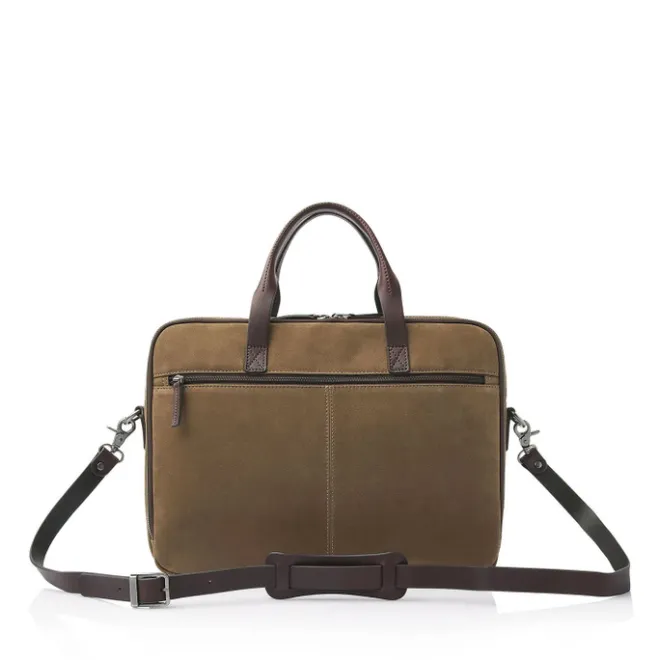 Best Castelijn & Beerens Veneto Nubuck Laptopbag 15.6" taupe