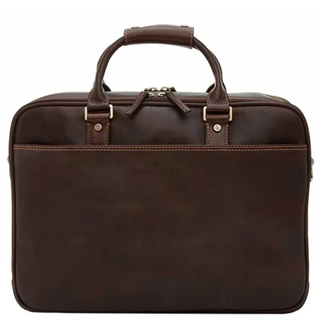 Sale Castelijn & Beerens Verona Business Laptoptas 15.6" mocca