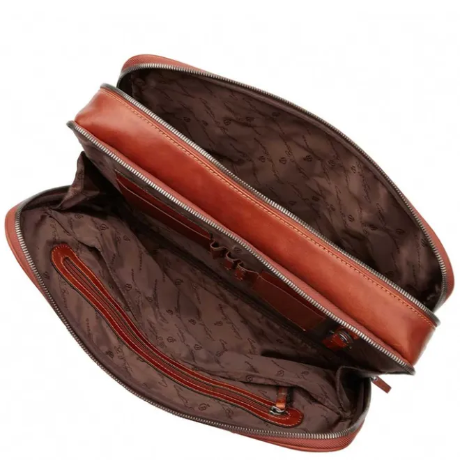 Clearance Castelijn & Beerens Verona Business Laptoptas 15.6" licht bruin