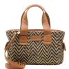 New Chabo Romio Jaquard Handbag cognac