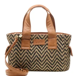 New Chabo Romio Jaquard Handbag cognac