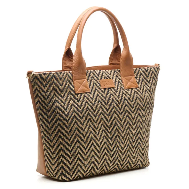 Hot Chabo Romio Jaquard Shopper 14" cognac