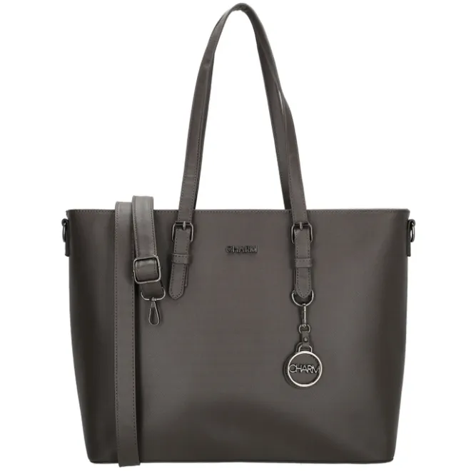 Online Charm London Birmingham Shopper grey