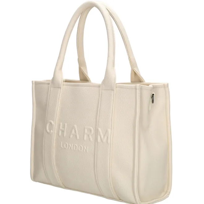 Discount Charm London Bond Shopper broken white