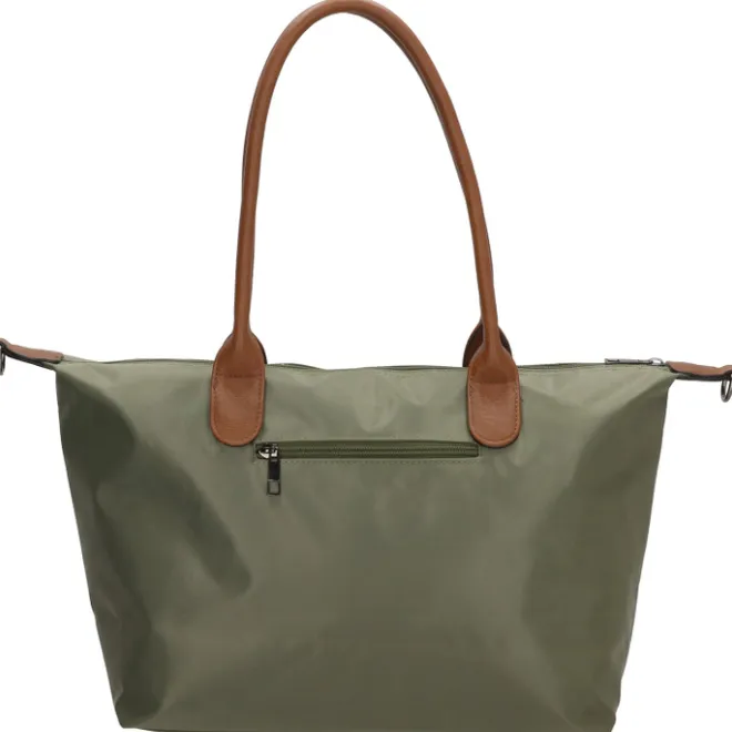 New Charm London Buckingham Shopper olijfgroen