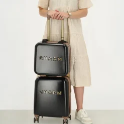 New Charm London Capetown Beautycase black