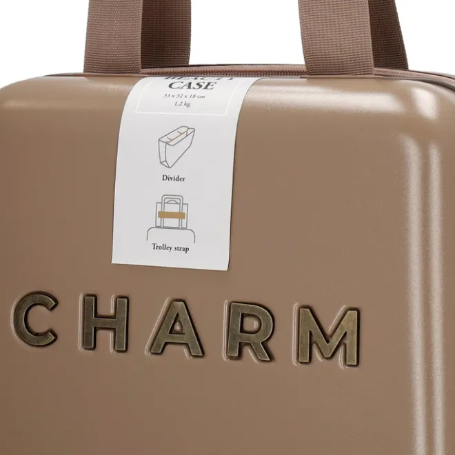 Hot Charm London Capetown Beautycase taupe