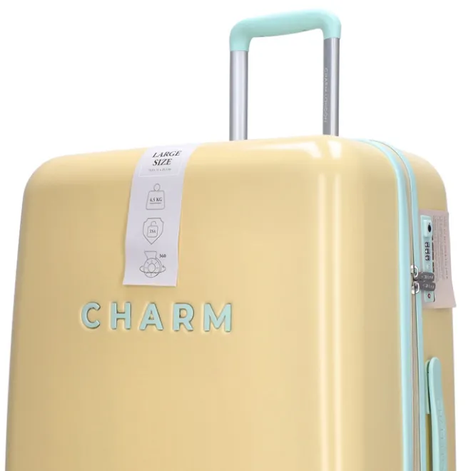 Outlet Charm London Capetown Trolley Set soft yellow