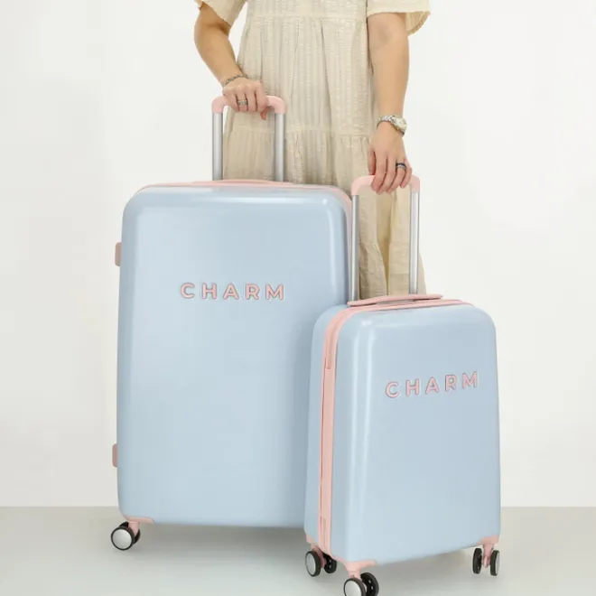 Sale Charm London Capetown Trolley Set baby blue