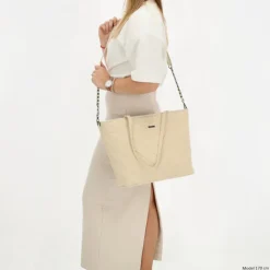 Hot Charm London Hollywood Shopper beige