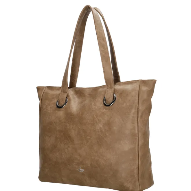 Online Charm London Liberty Laptoptas 17.3" taupe