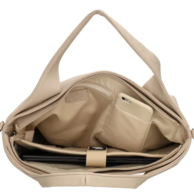Best Charm London Mulberry Street Laptopbag beige