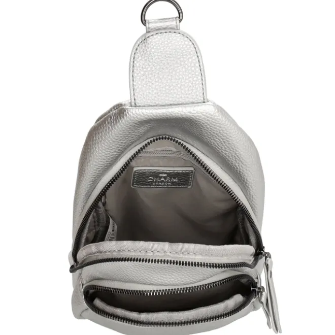 New Charm London New York Slingbag silver