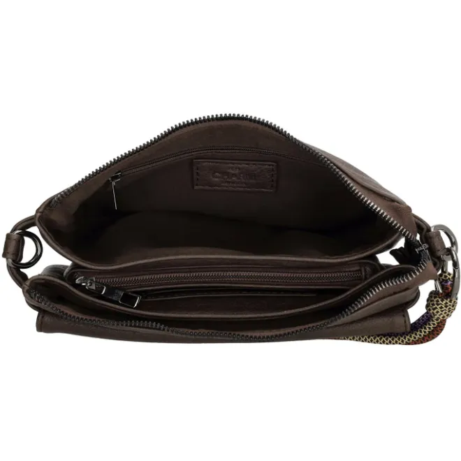 Discount Charm London Tottenham Schoudertas darkbrown