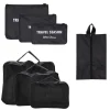 New Charm London Travel Accessoires Packingcubes black