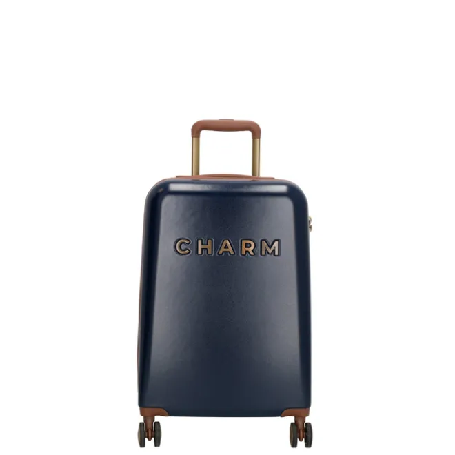 Discount Charm London Travel Trolley Set blauw