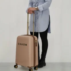 Hot Charm London Travel Trolley S roze