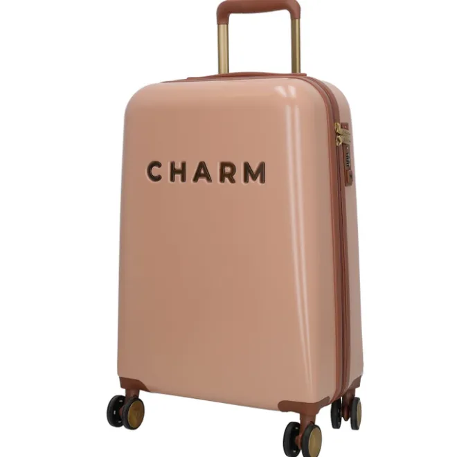 Hot Charm London Travel Trolley S roze