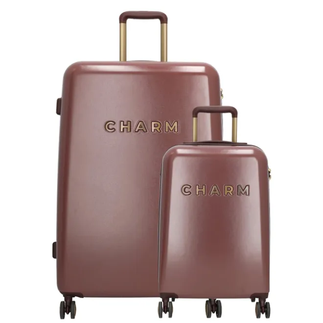 Best Charm London Travel Trolley Set bordeaux