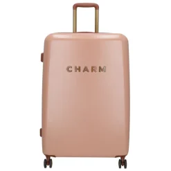 Hot Charm London Travel Trolley L roze