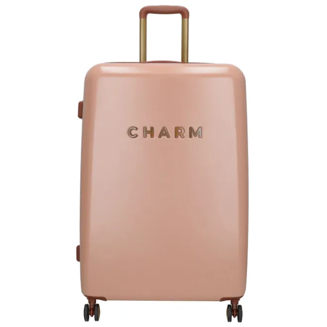Clearance Charm London Travel Trolley Set roze