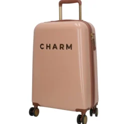 Clearance Charm London Travel Trolley Set roze