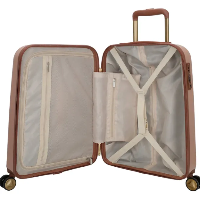 Clearance Charm London Travel Trolley Set roze