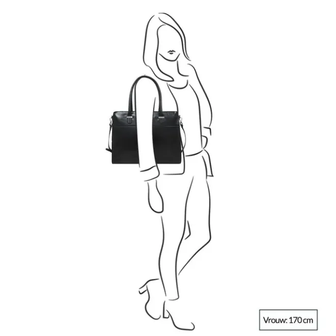 Best Claudio Ferrici Classico Businessbag 15'' black
