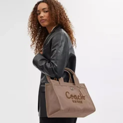 Outlet Coach Cargo Tote dark natural