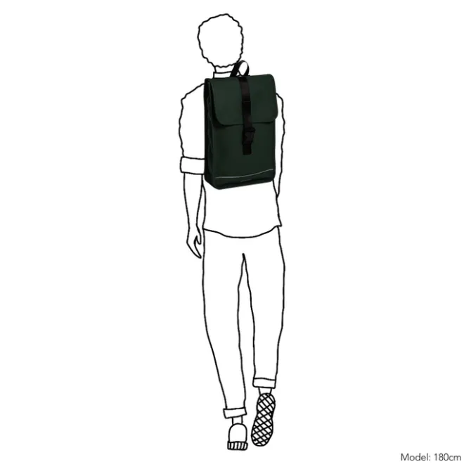 Clearance Daniel Ray Fullerton Waterproof Backpack 15.6" dark green