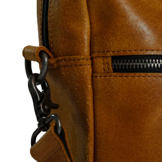 Discount Daniel Ray Gisborne Laptopbag cognac