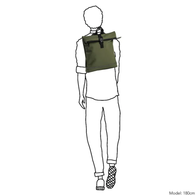 Hot Daniel Ray Jefferson Water-Repellent Backpack S olive green