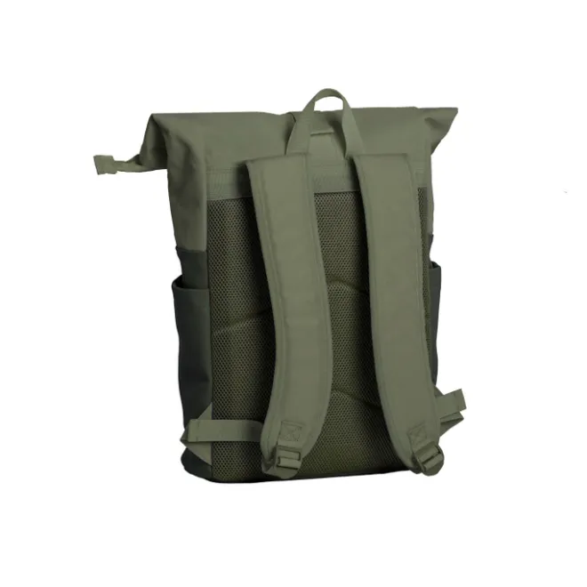 Clearance Daniel Ray Pittsburgh Rolltop Backpack Coated 15.6" olive green