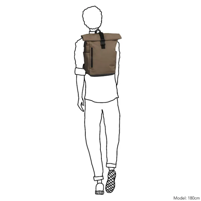 Best Daniel Ray Wangaratta Rolltop Backpack XL taupe