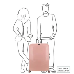 Outlet Decent Axiss-Fix 4 Wiel Trolley 78 licht roze
