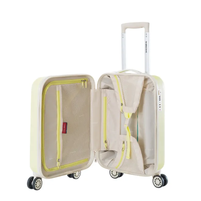 Best Decent Star-Maxx Handbagage Trolley 55 pastel geel