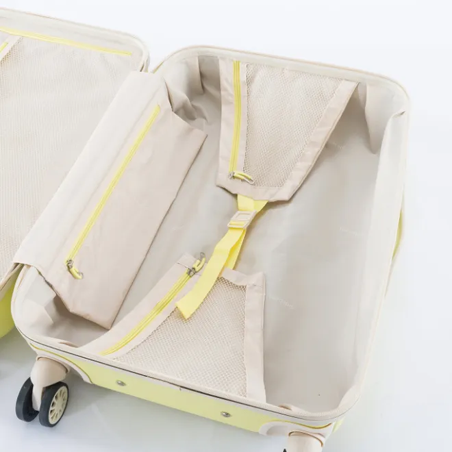 Best Decent Star-Maxx Handbagage Trolley 55 pastel geel