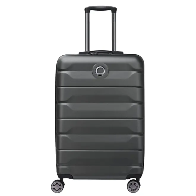 Best Delsey Air Armour 4 Wheel Medium Trolley 68 Expandable black