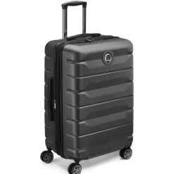 Best Delsey Air Armour 4 Wheel Medium Trolley 68 Expandable black