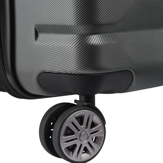 Best Delsey Air Armour 4 Wheel Medium Trolley 68 Expandable black