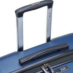 Best Delsey Air Armour 4 Wheel Large Trolley 77 Expandable night blue