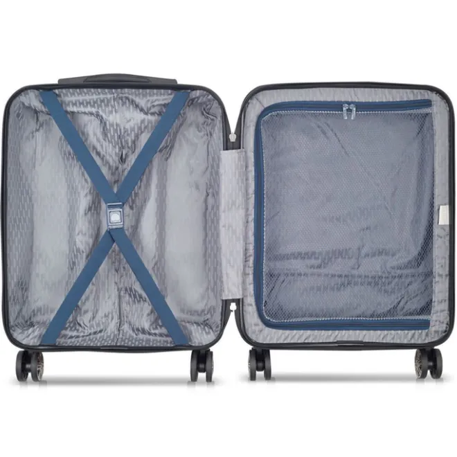Outlet Delsey Air Armour 4 Wheel Slim Cabin Trolley 55/40 night blue